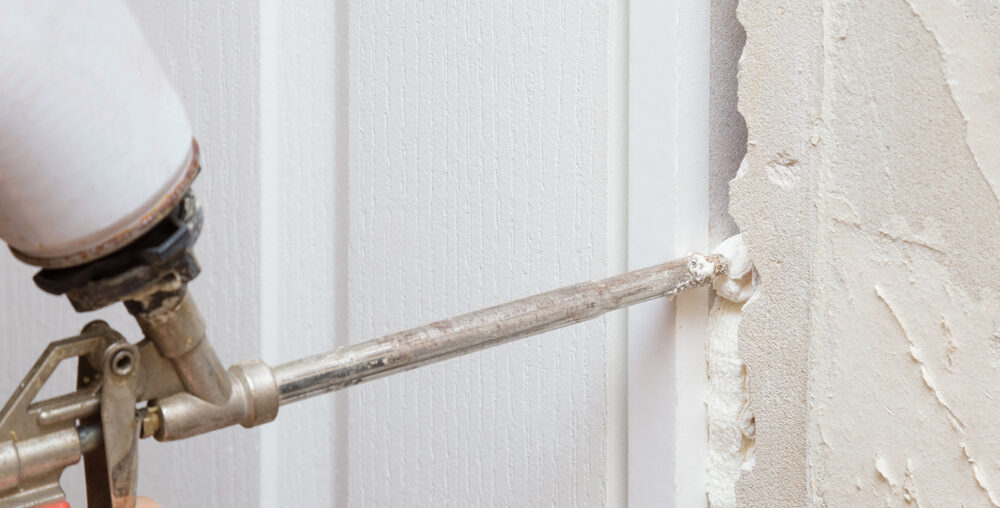 spray foam insulation in existing walls