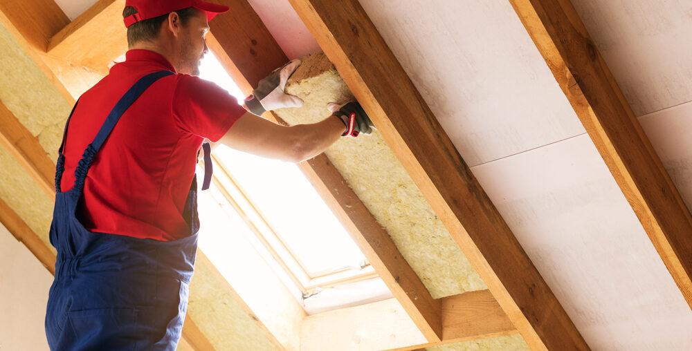 how to install rockwool insulation in ceiling