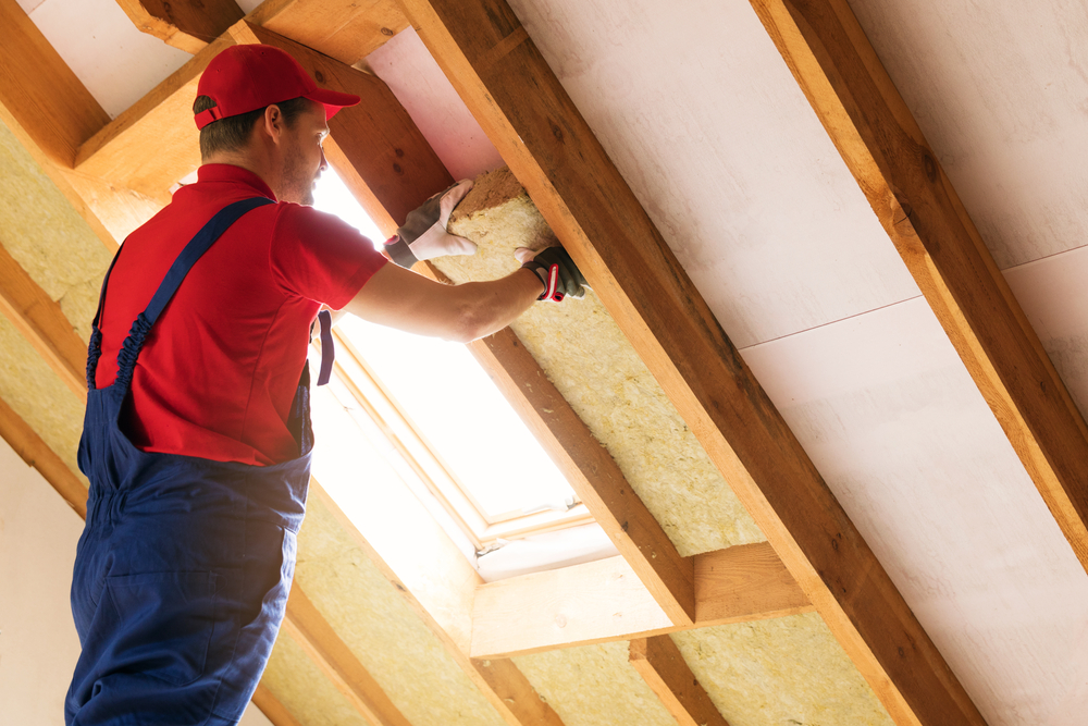 how to install rockwool insulation in ceiling